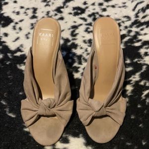 KAARI blue Tan Suede Heels